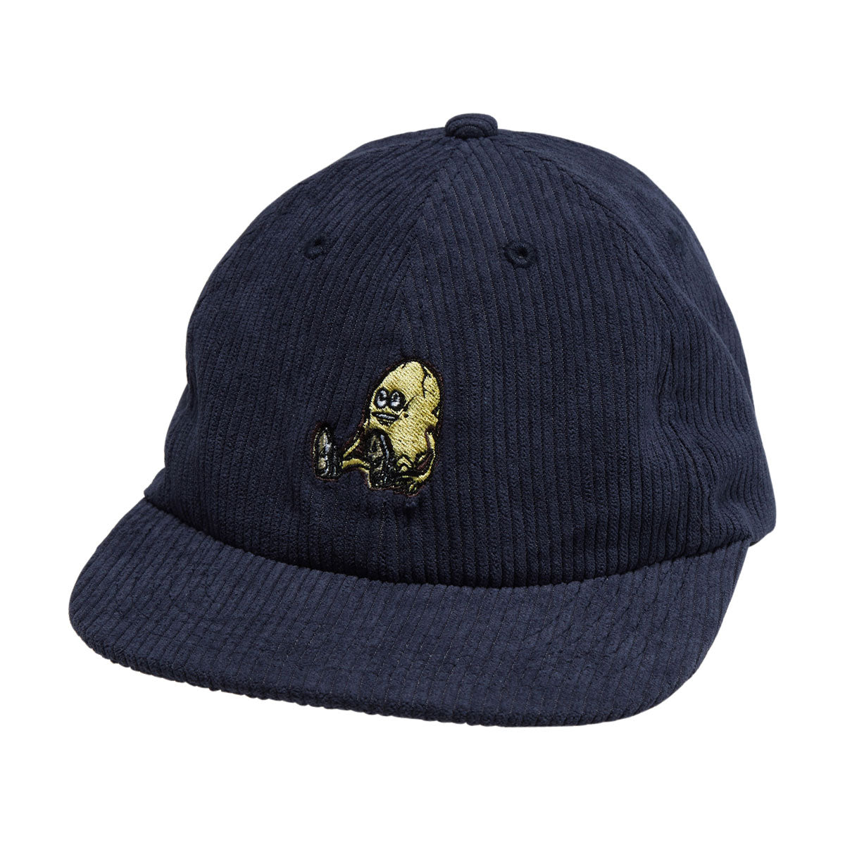 Heroin Egg Corduroy Snapback Hat - Navy image 1