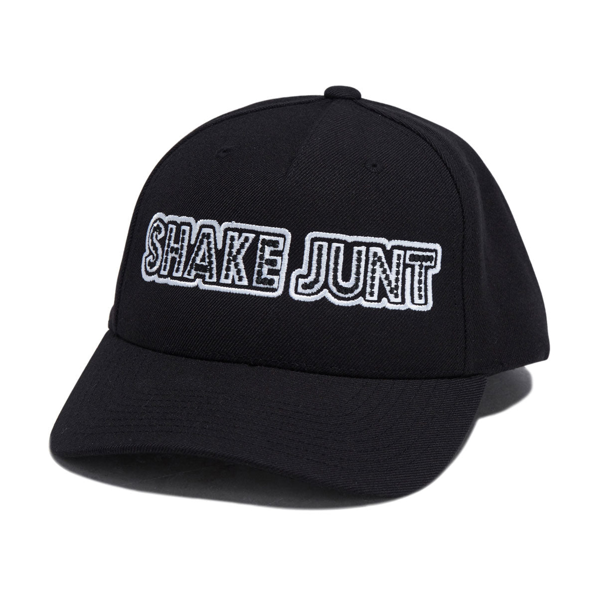 Shake Junt Stretch Logo Snapback Hat - Black image 1
