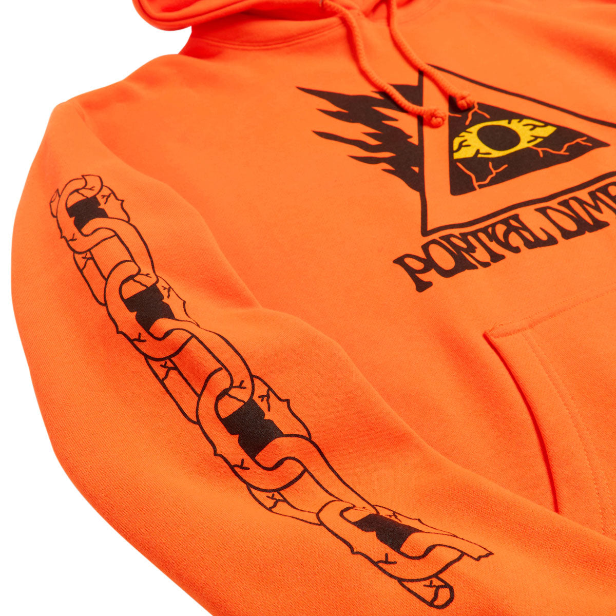 Portal Dimension Evil Eye Hoodie - Orange image 2