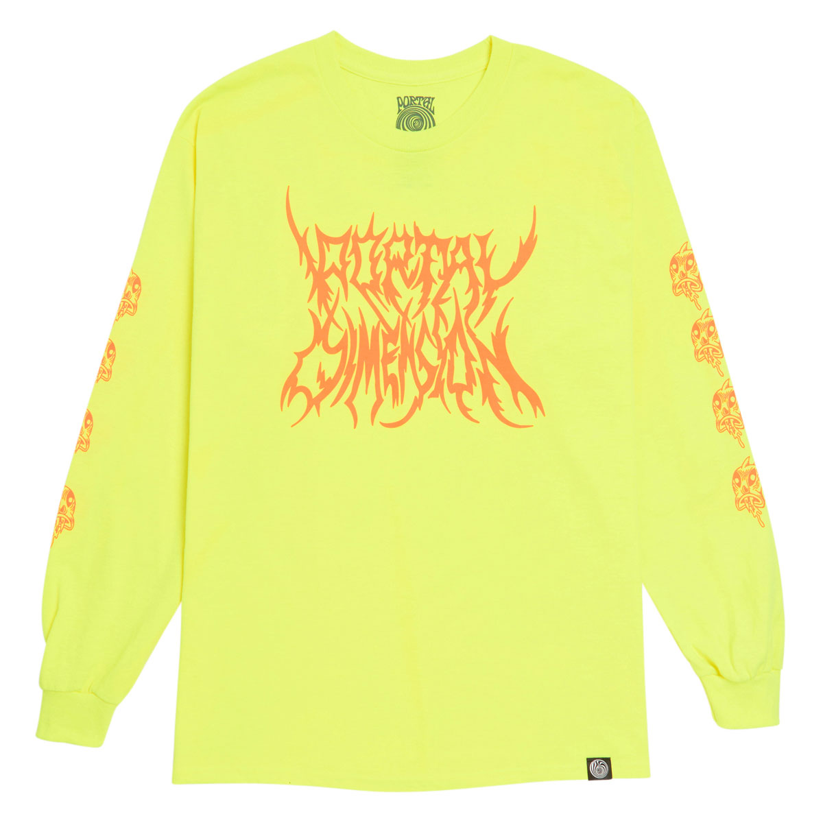 Portal Dimension Drool Long Sleeve T-Shirt - Yellow image 1