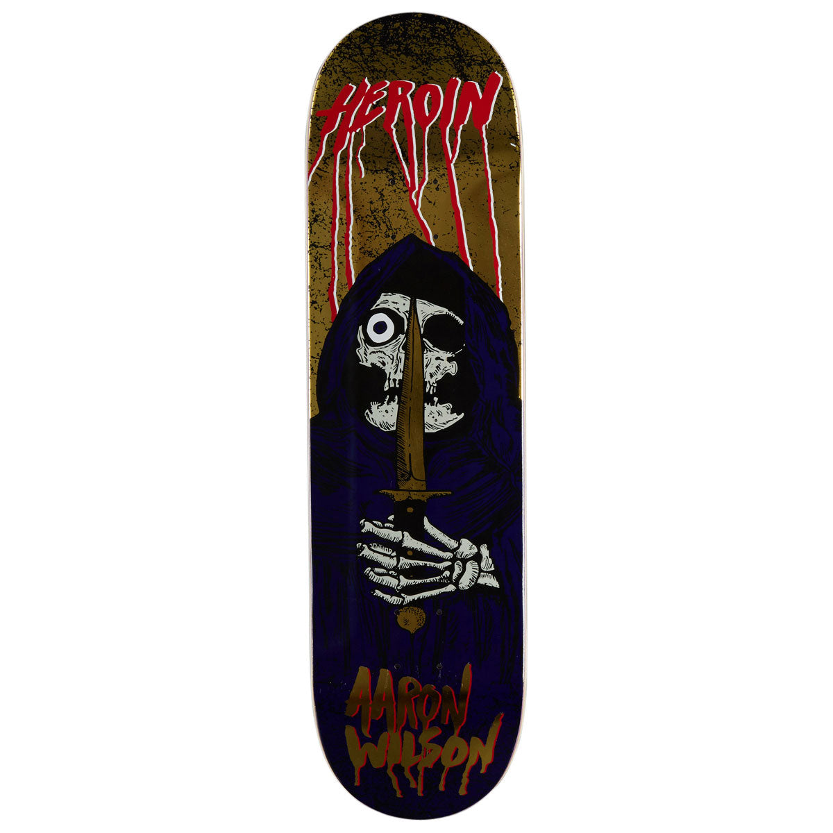 Heroin Aaron Wilson KO2 Skull Priest Skateboard Deck - 8.50