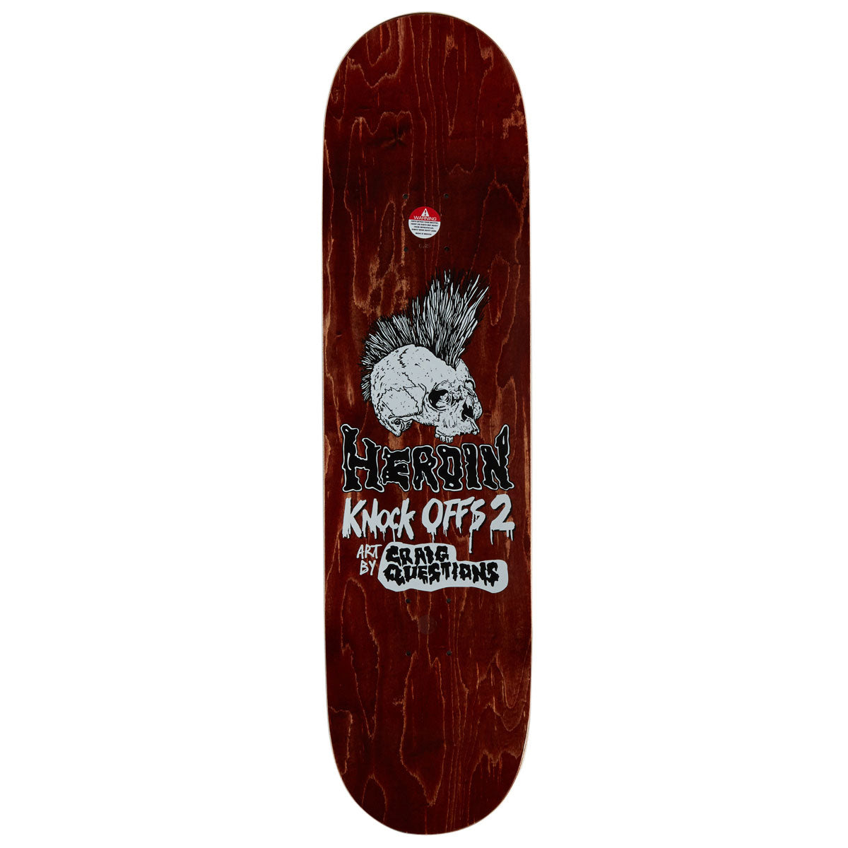 Heroin Hayate KO2 Axe Man Skateboard Deck - 8.25