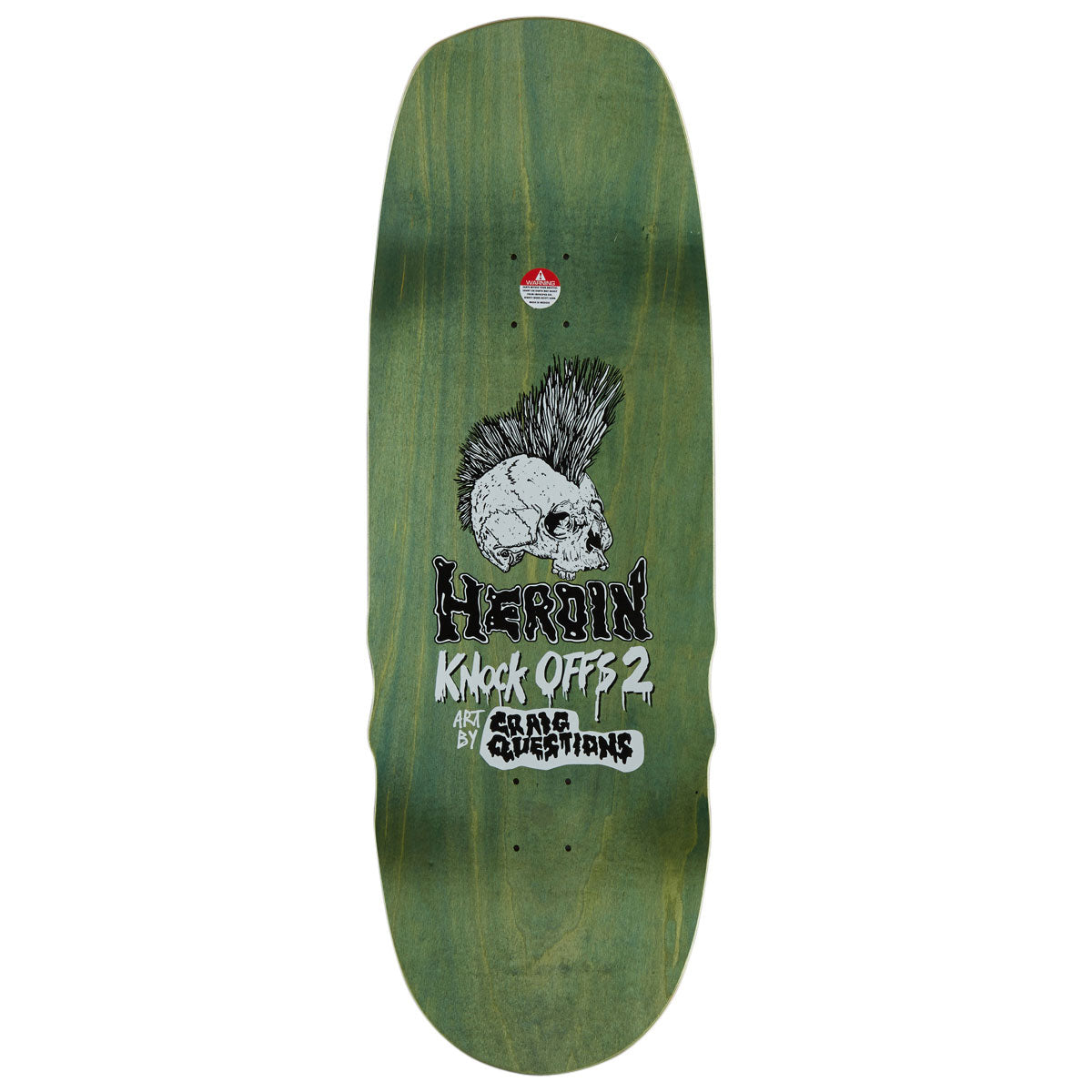 Heroin Swampy KO2 Slime Face Skateboard Complete - 10.60