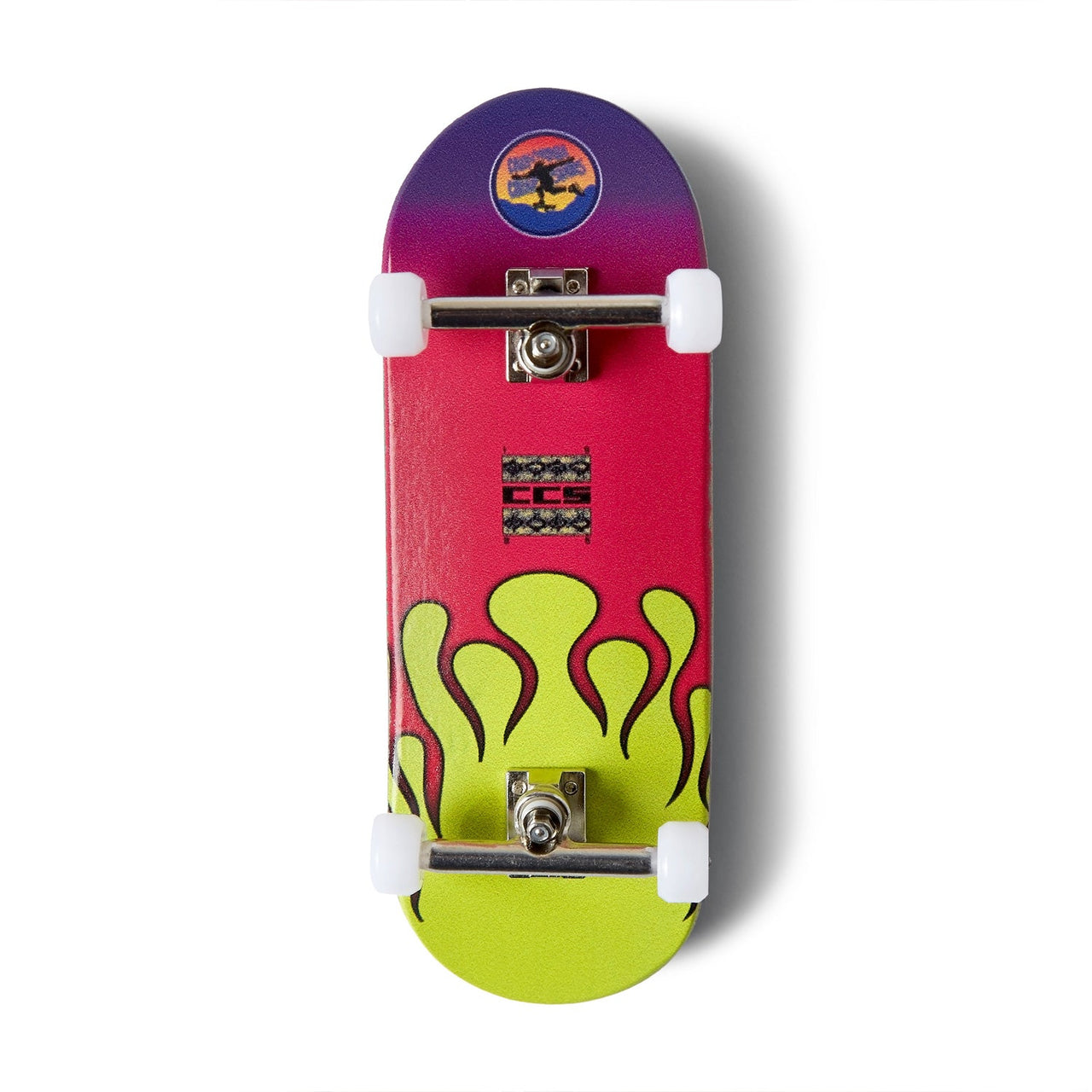 CCS Flame Surfer Fingerboard Complete - Pink - 34mm x 100mm image 1