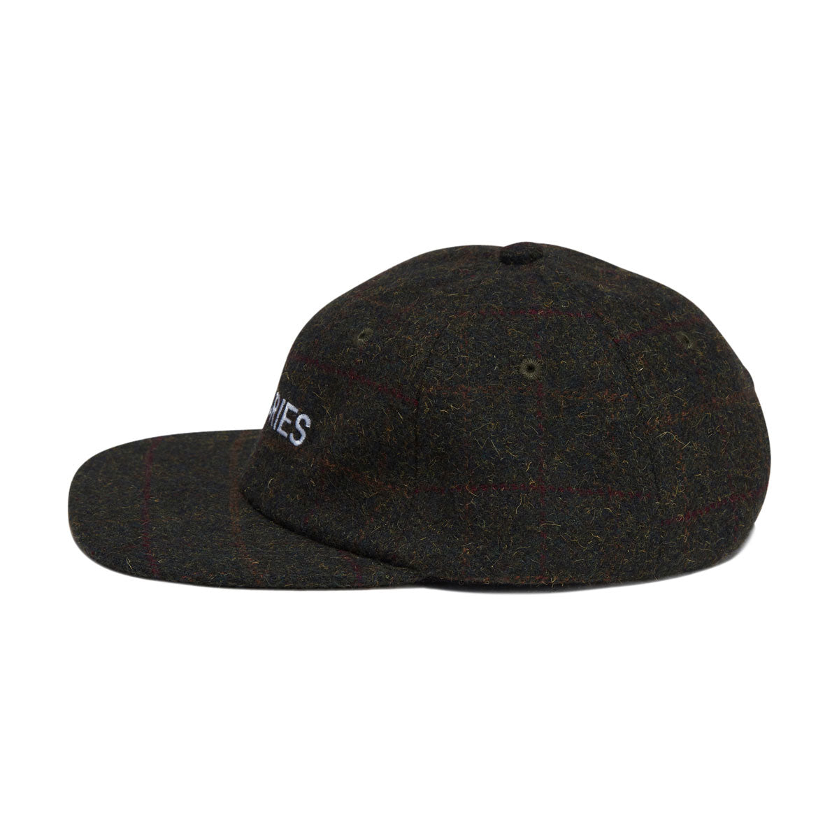 Theories Holmes Stamp Logo Tweed Snapback Hat - Plaid image 3