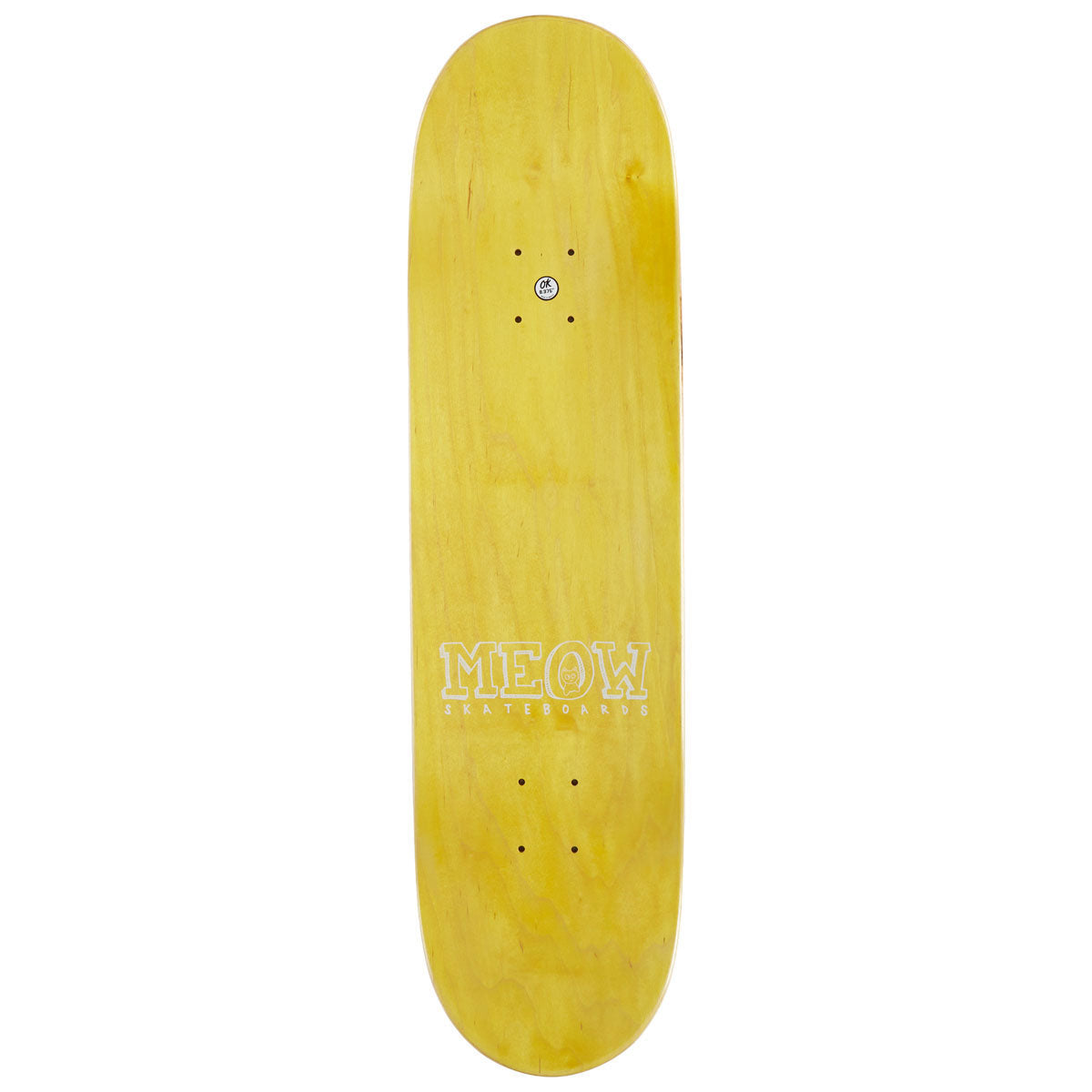 Meow Logo Skateboard Deck - Purple - 8.00