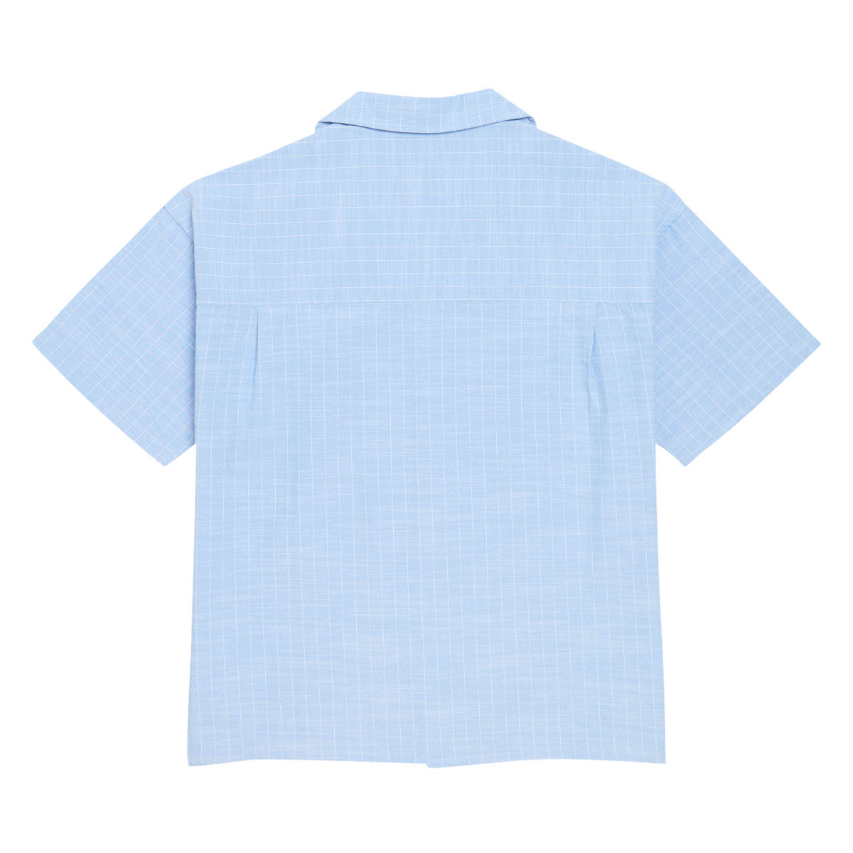 Less Than Local Linen Button Up Shirt - Blue Pinstripe image 2
