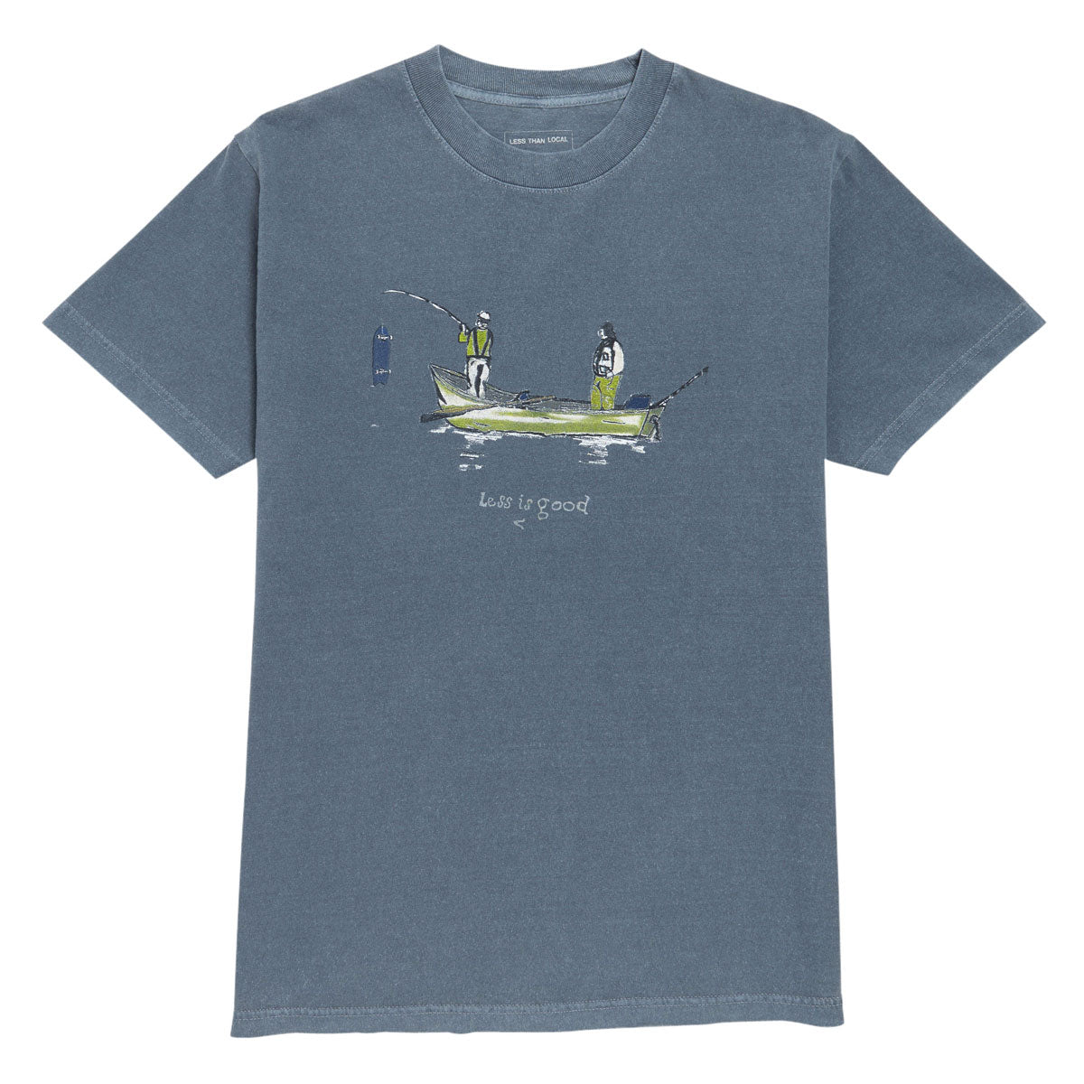 Less Than Local Less is Good T-Shirt - Navy image 1