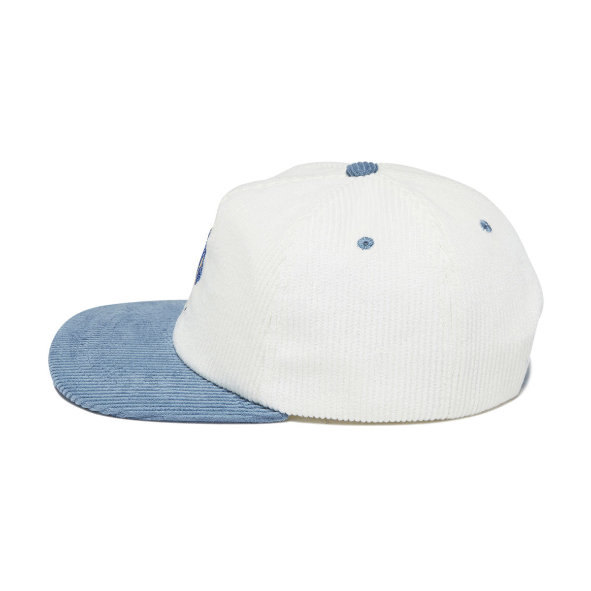 Less Than Local Chick Stick Corduroy Hat - Off White/Blue image 3