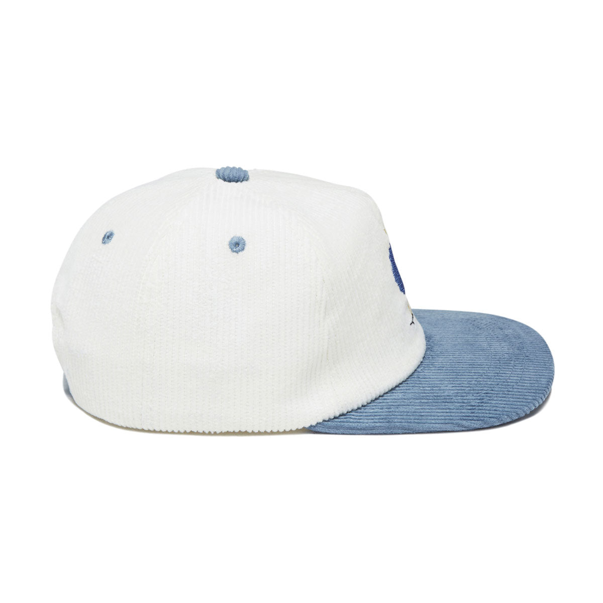 Less Than Local Chick Stick Corduroy Hat - Off White/Blue image 4