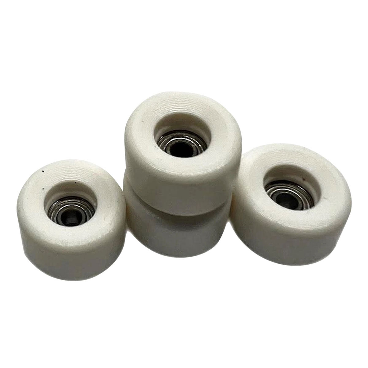LC Boards Bowl Shape Urethane Pro 65D Fingerboard Wheels - White image 2