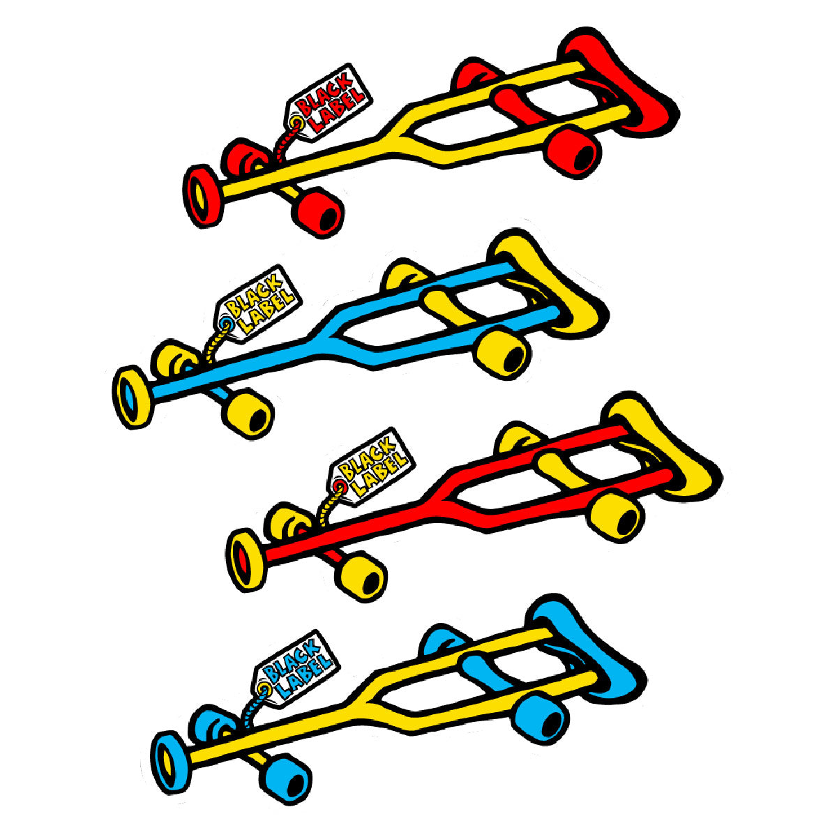 Black Label Crutch Sticker - Assorted image 2