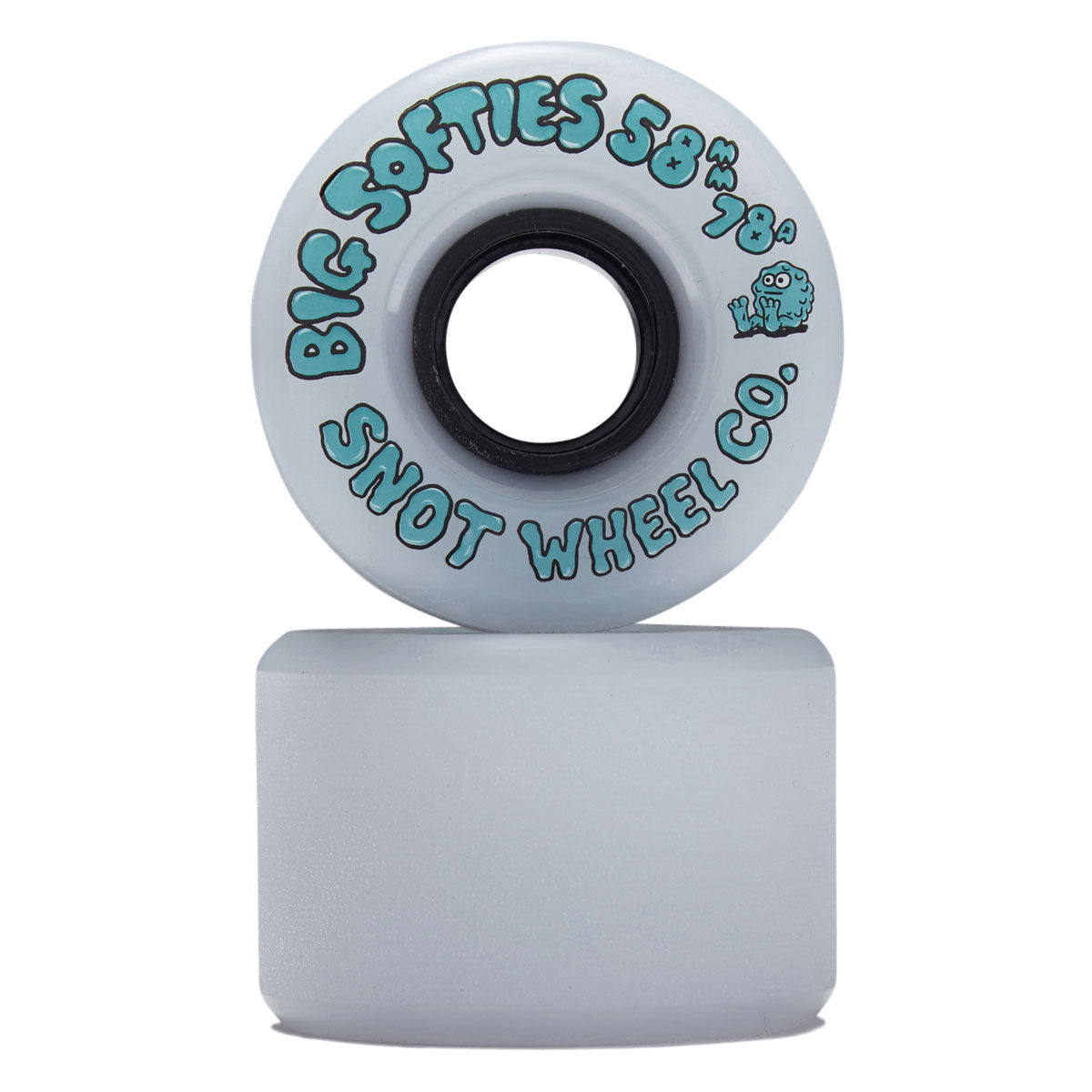 Snot Big Softies 78a Skateboard Wheels - White - 58mm image 2