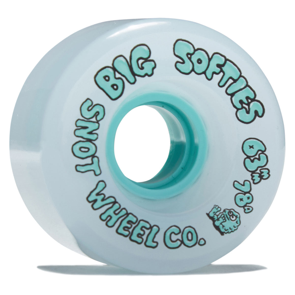 Snot Big Softies 78a Skateboard Wheels - Teal - 63mm image 1