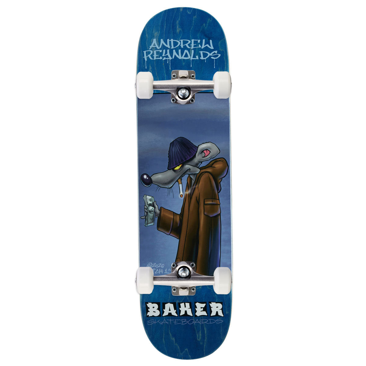 Baker Andrew Reynolds Katch1 Skateboard Complete - 8.38