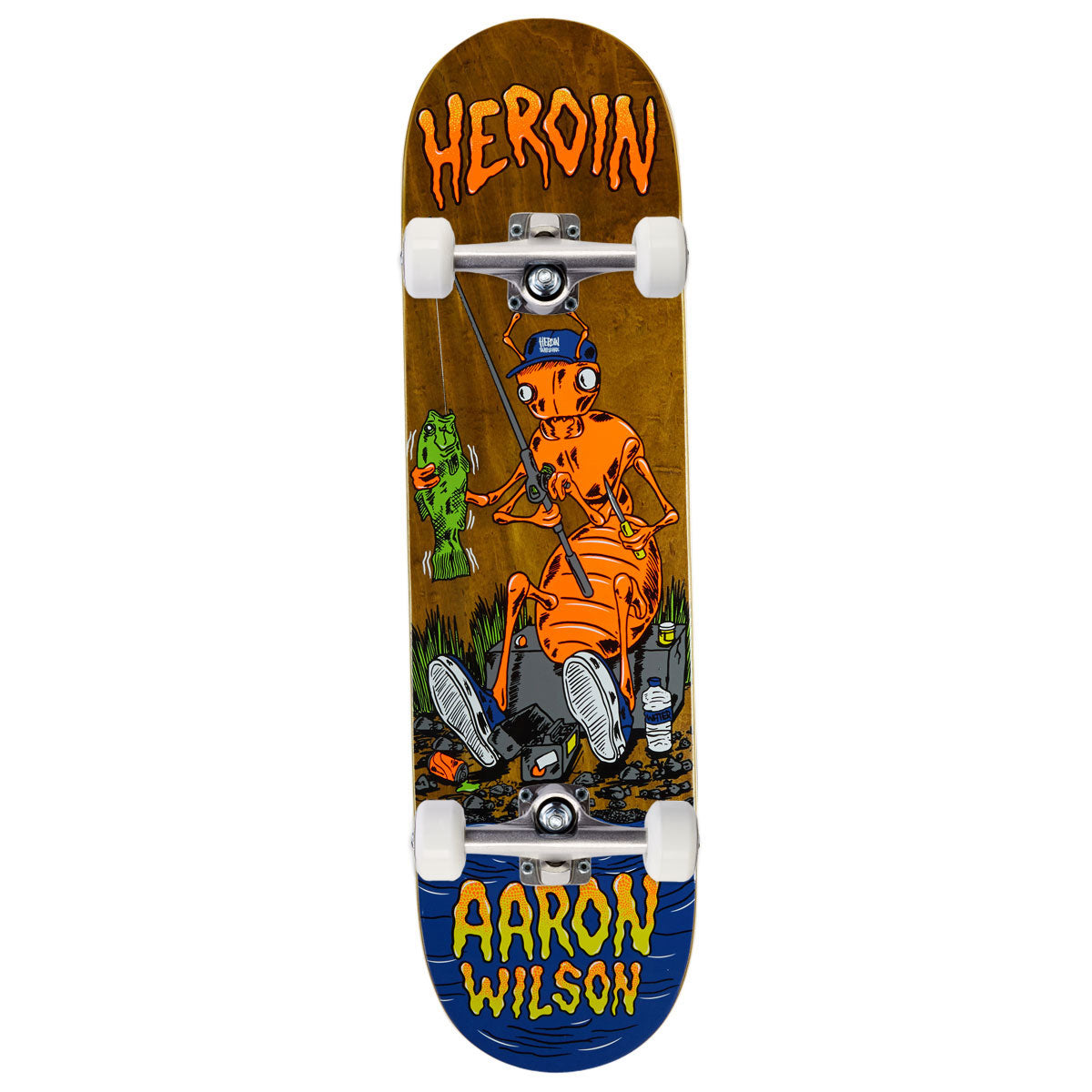 Heroin Aaron Wilson Bug Skateboard Complete - 8.50
