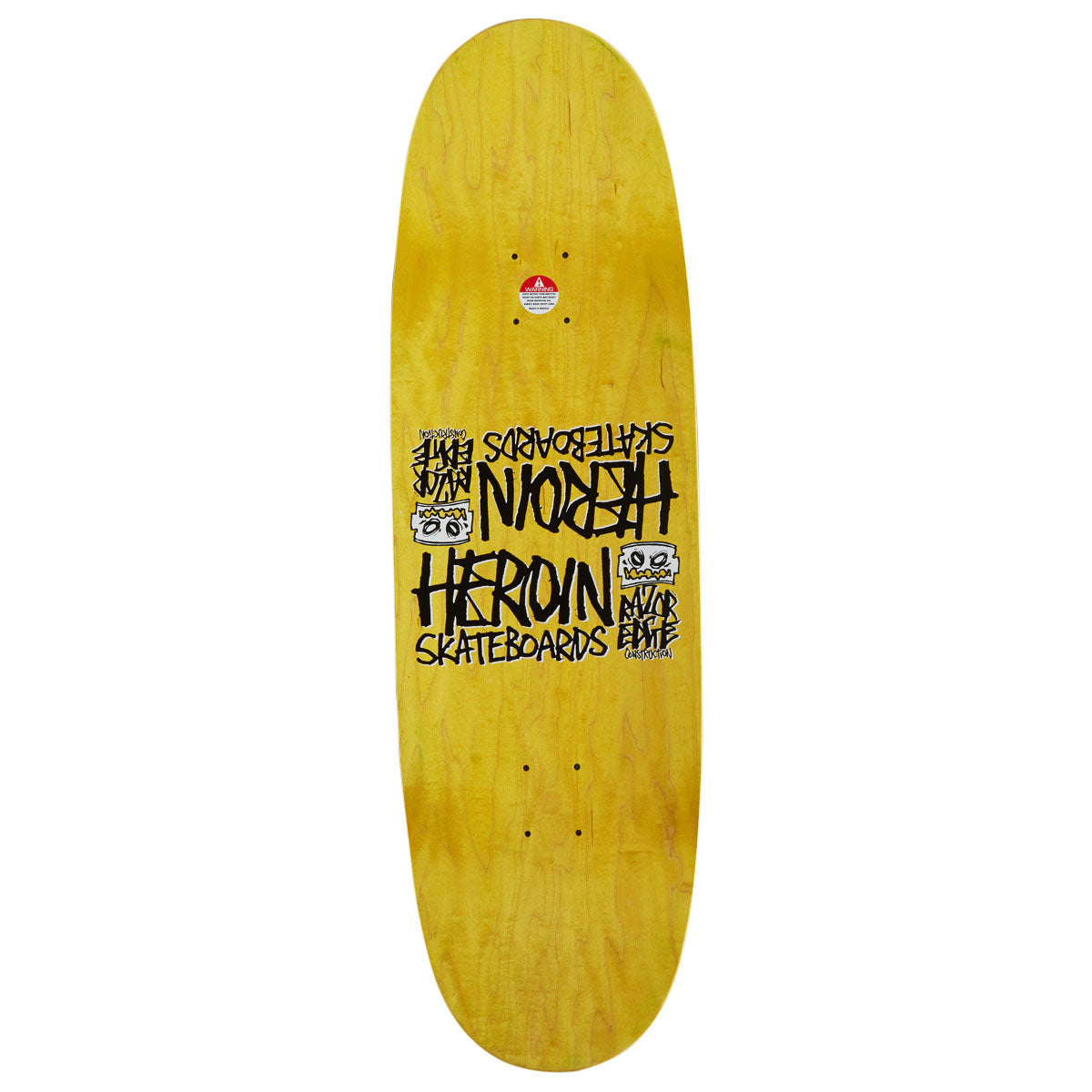 Heroin Merged Razoregg Gold Skateboard Complete - 9.75