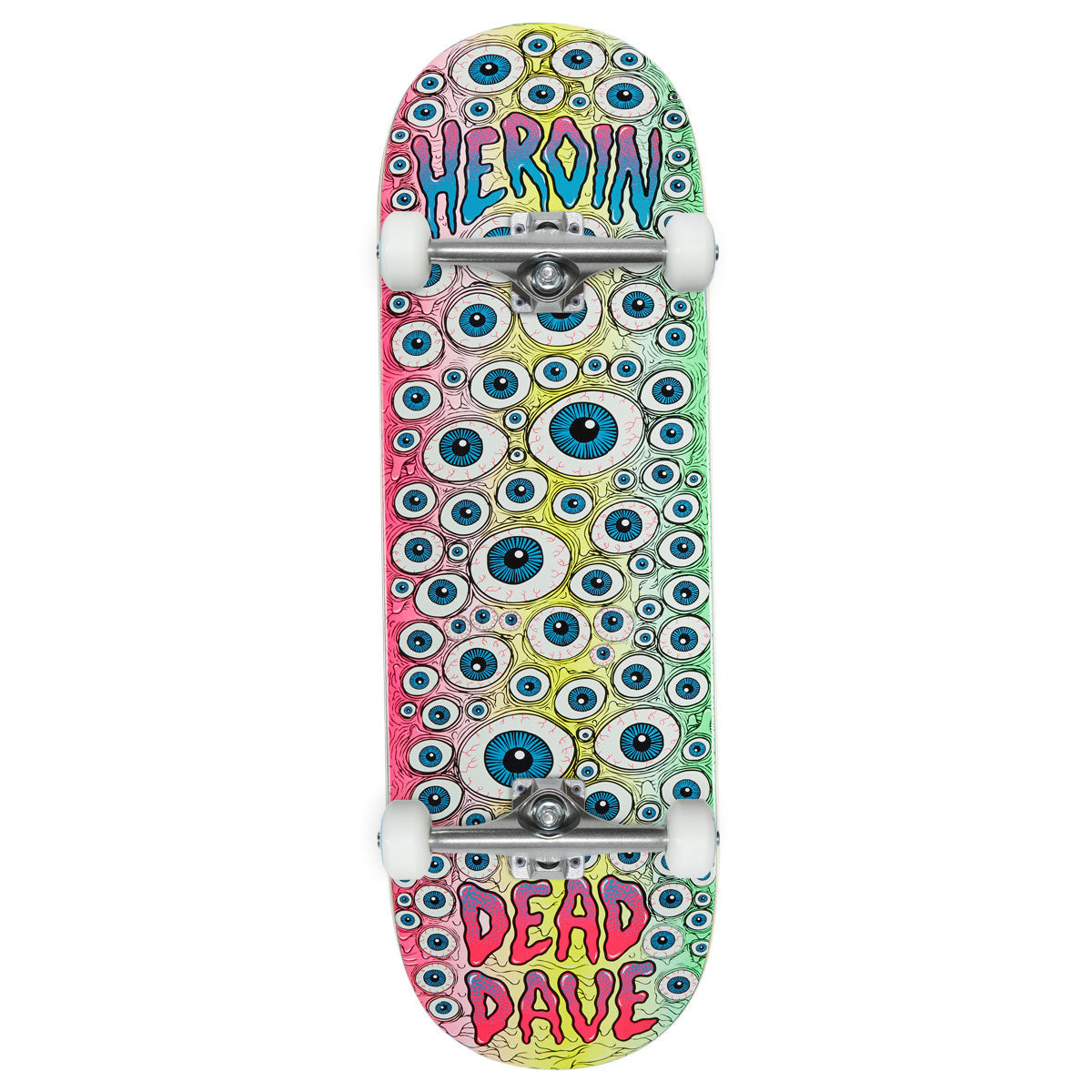 Heroin Dead Dave Eyes Skateboard Complete - 10.00