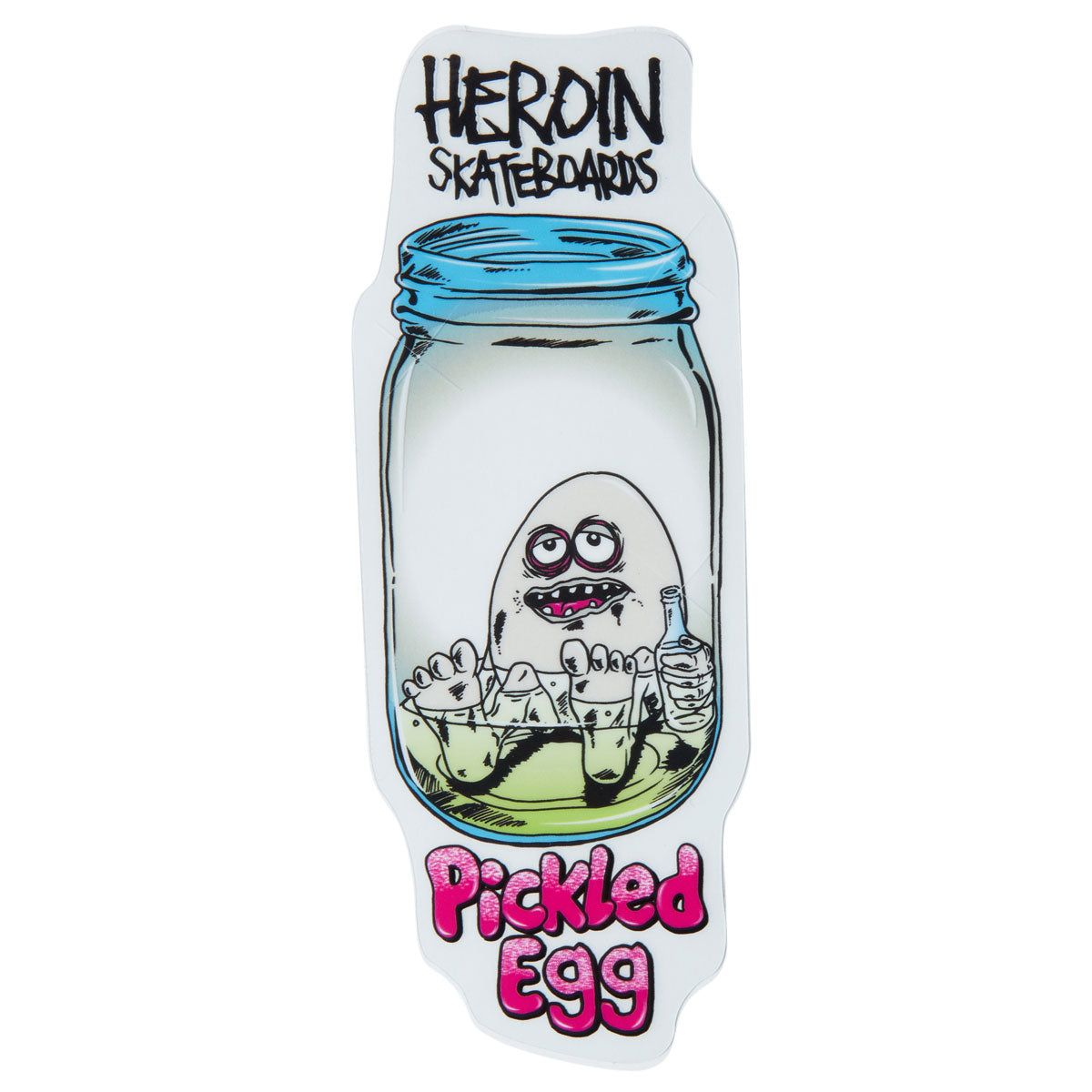 Heroin Pickled Egg Sticker Stickers image 1