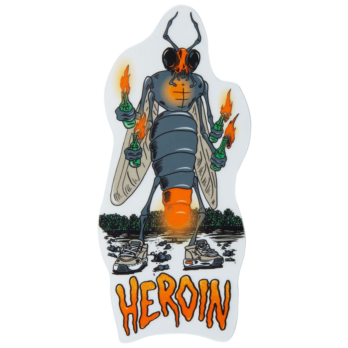 Heroin Dern Bug Sticker Stickers image 1