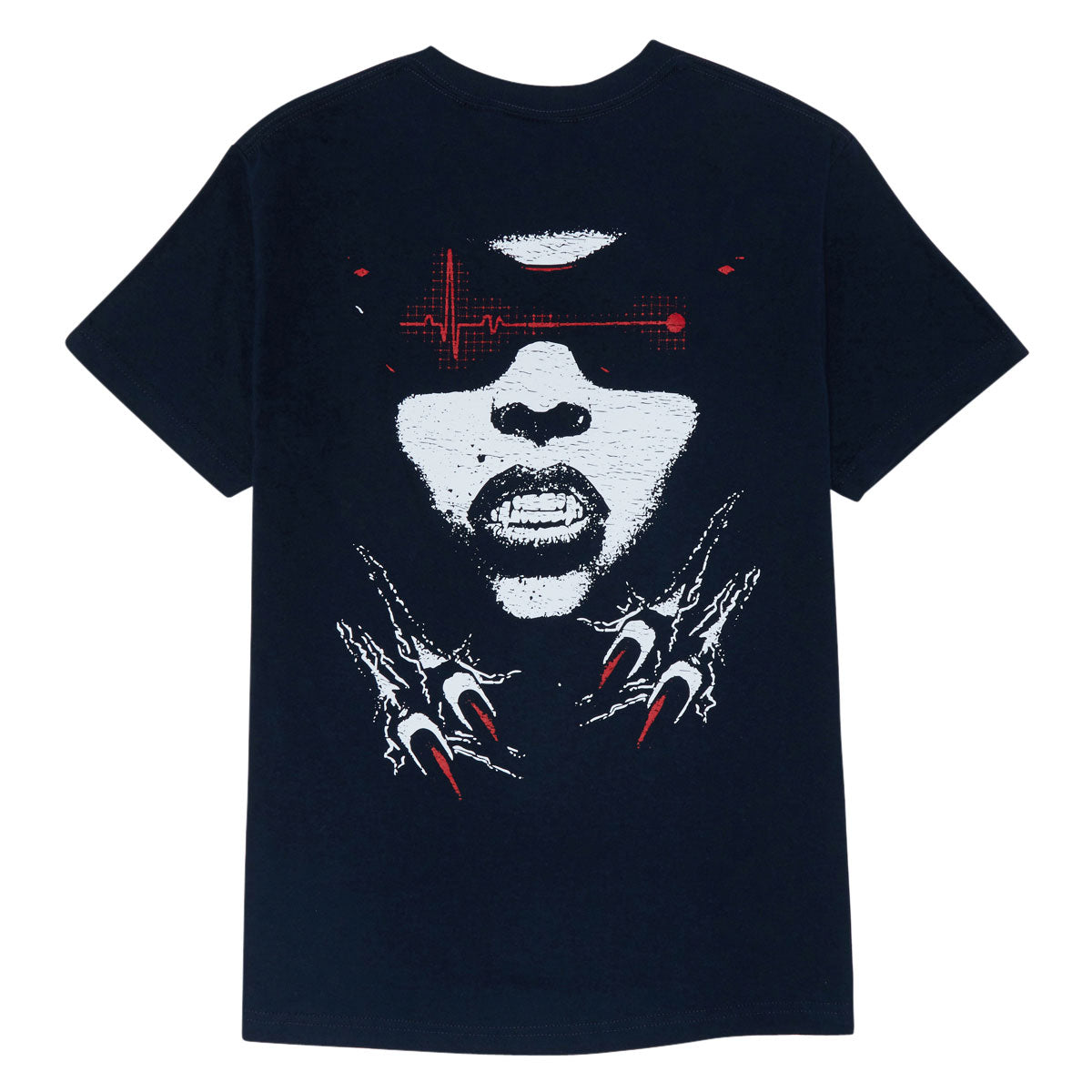 Deathwish Howling T-Shirt - Navy image 2