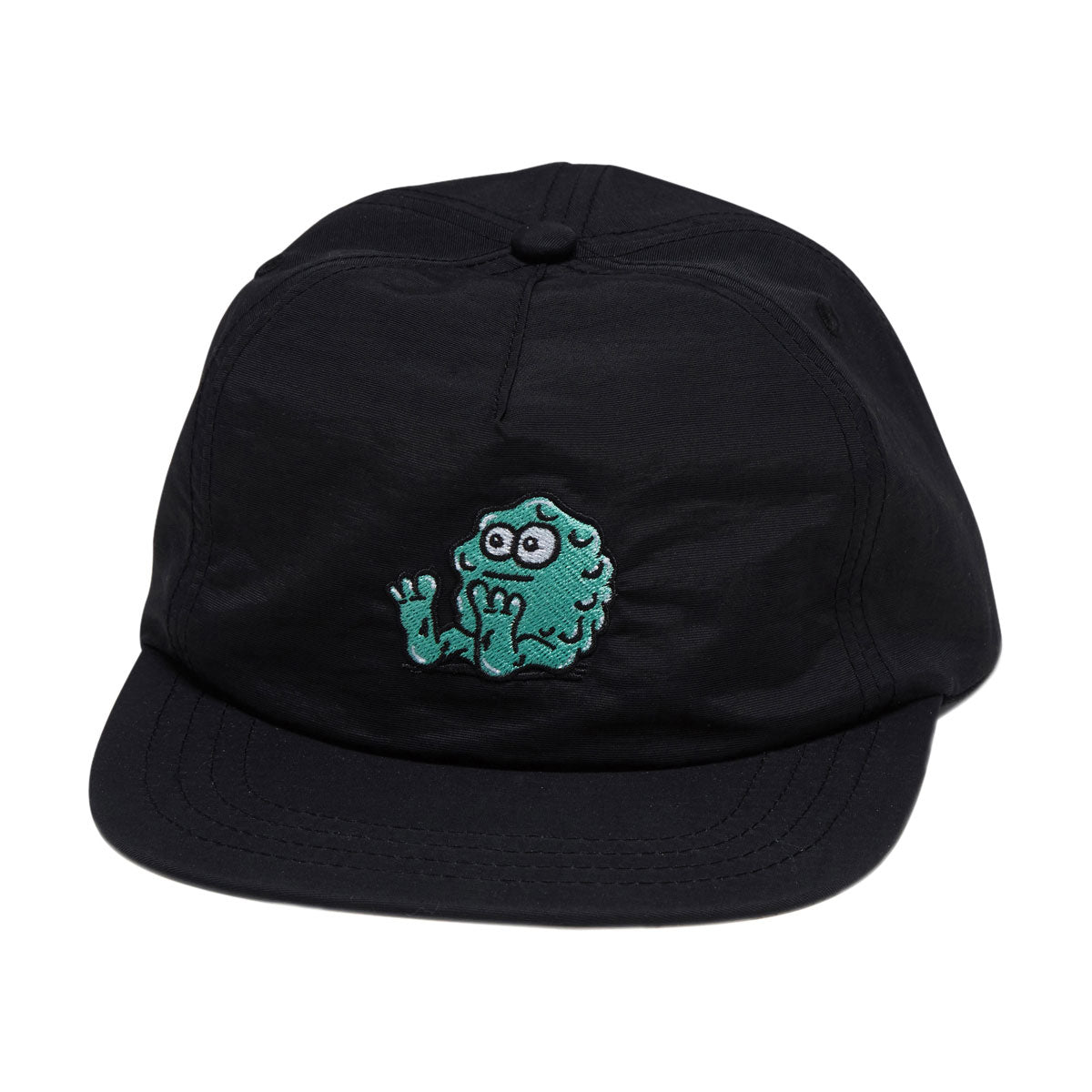 Snot Booger Logo Nylon Snapback Hat - Black image 1