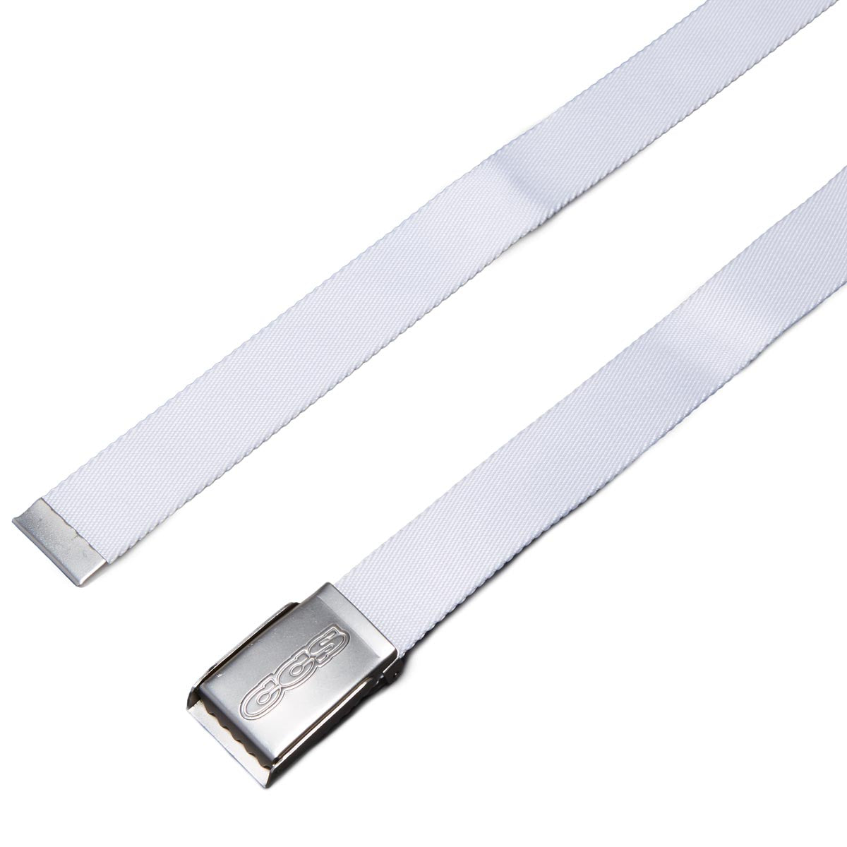 CCS Silver 96 Logo Web Belt - White image 2