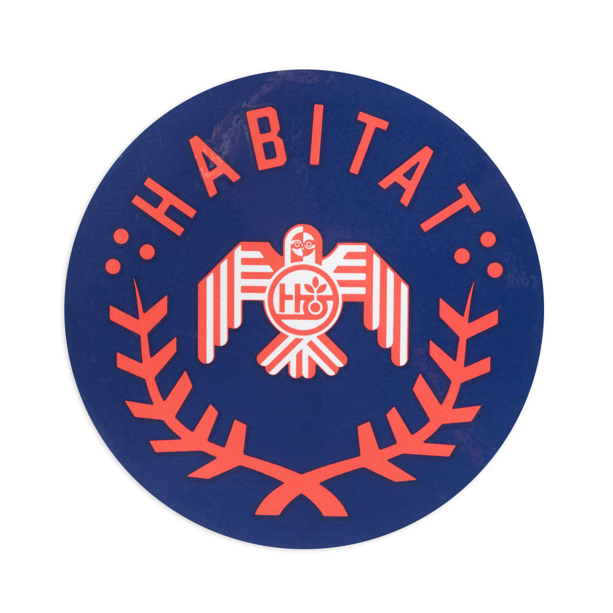 Habitat Raptor Wreath Sticker - Blue image 1
