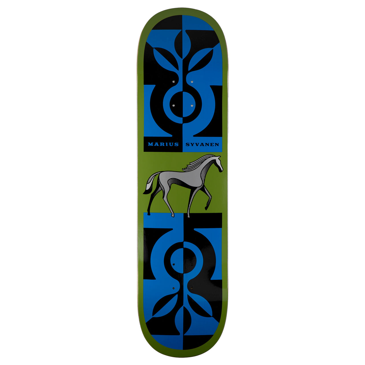 Habitat Syvanen Finnhorse Skateboard Deck - Metallic Ink - 8.125