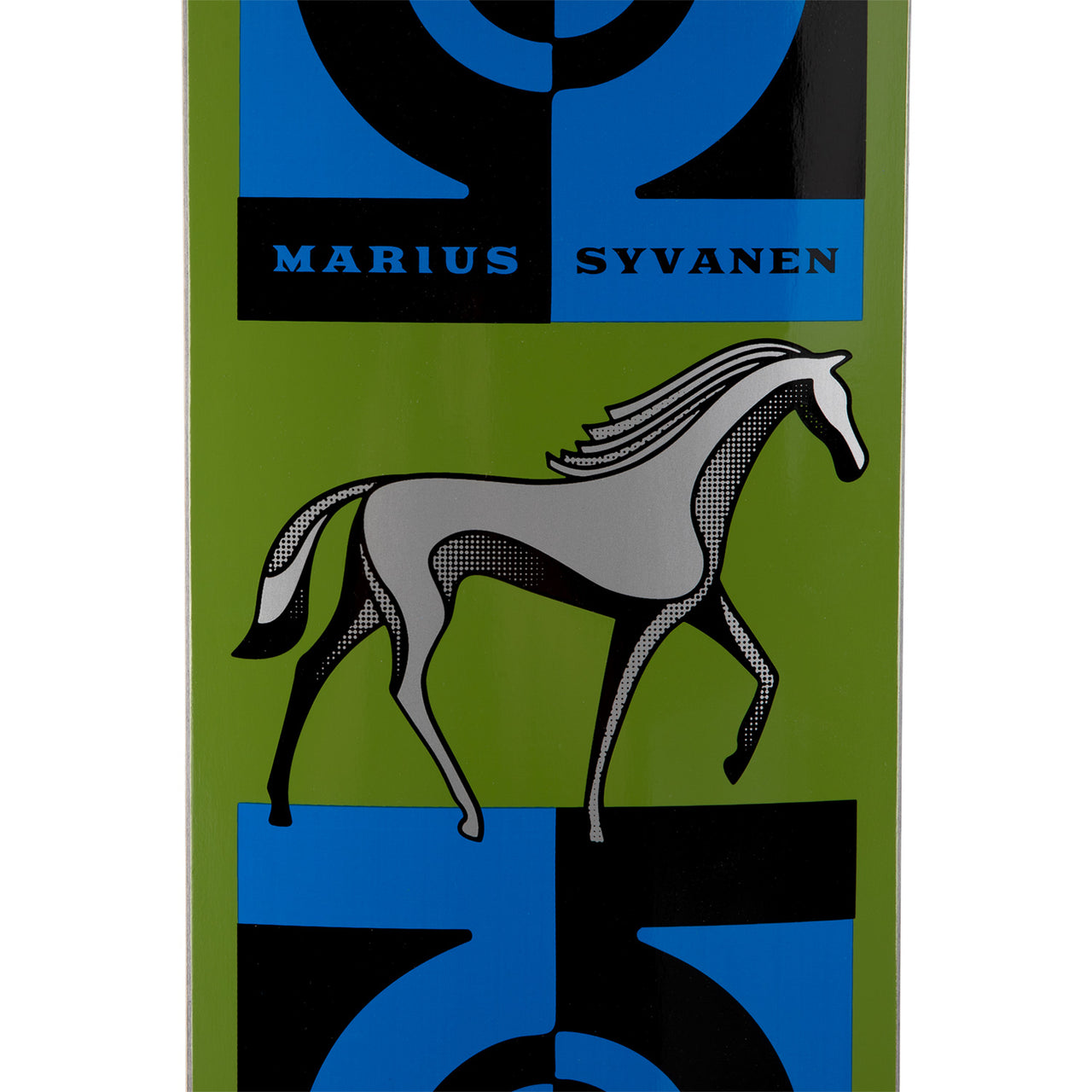 Habitat Syvanen Finnhorse Skateboard Deck - Metallic Ink - 8.125