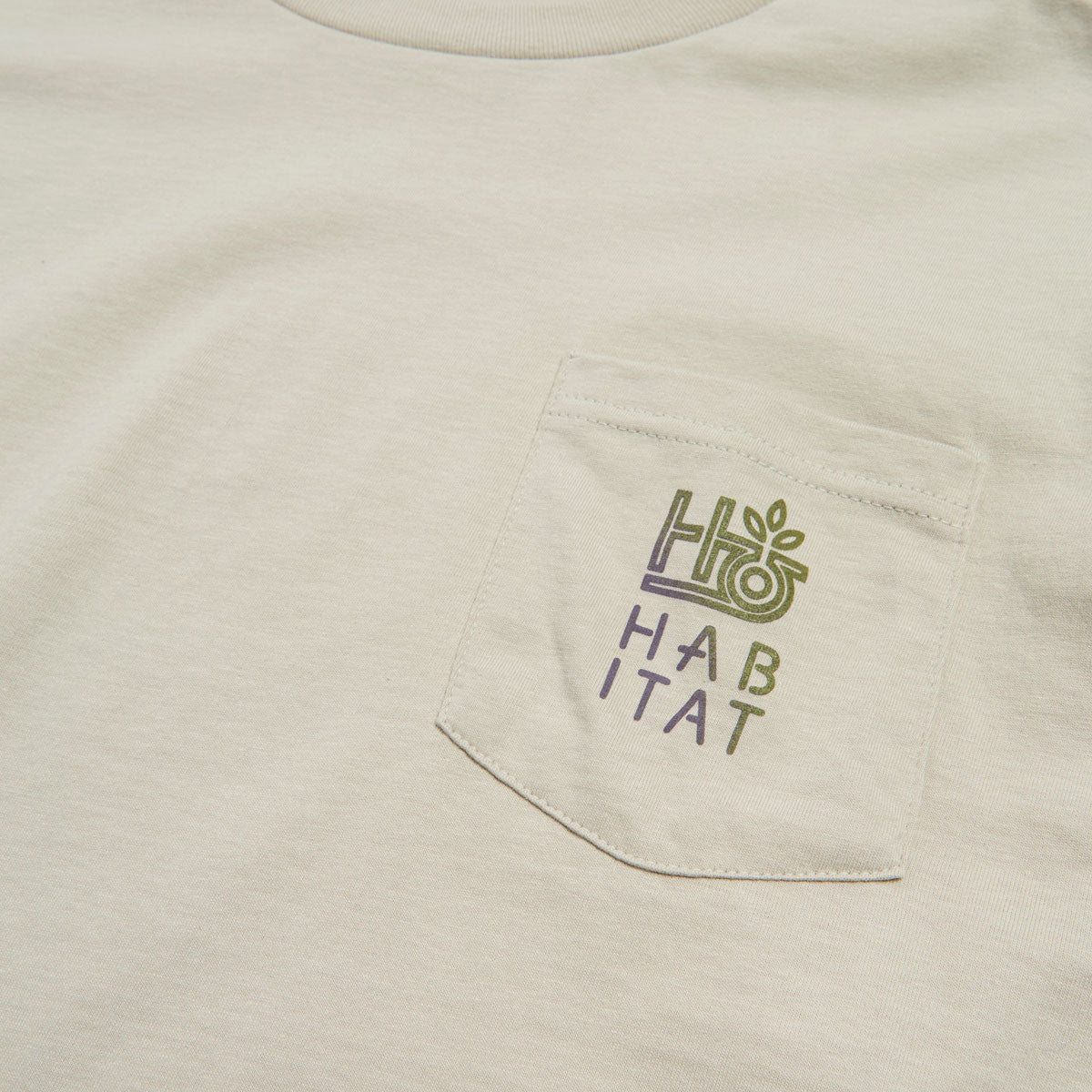 Habitat Pod Stencil Pocket T-Shirt - Off White image 3