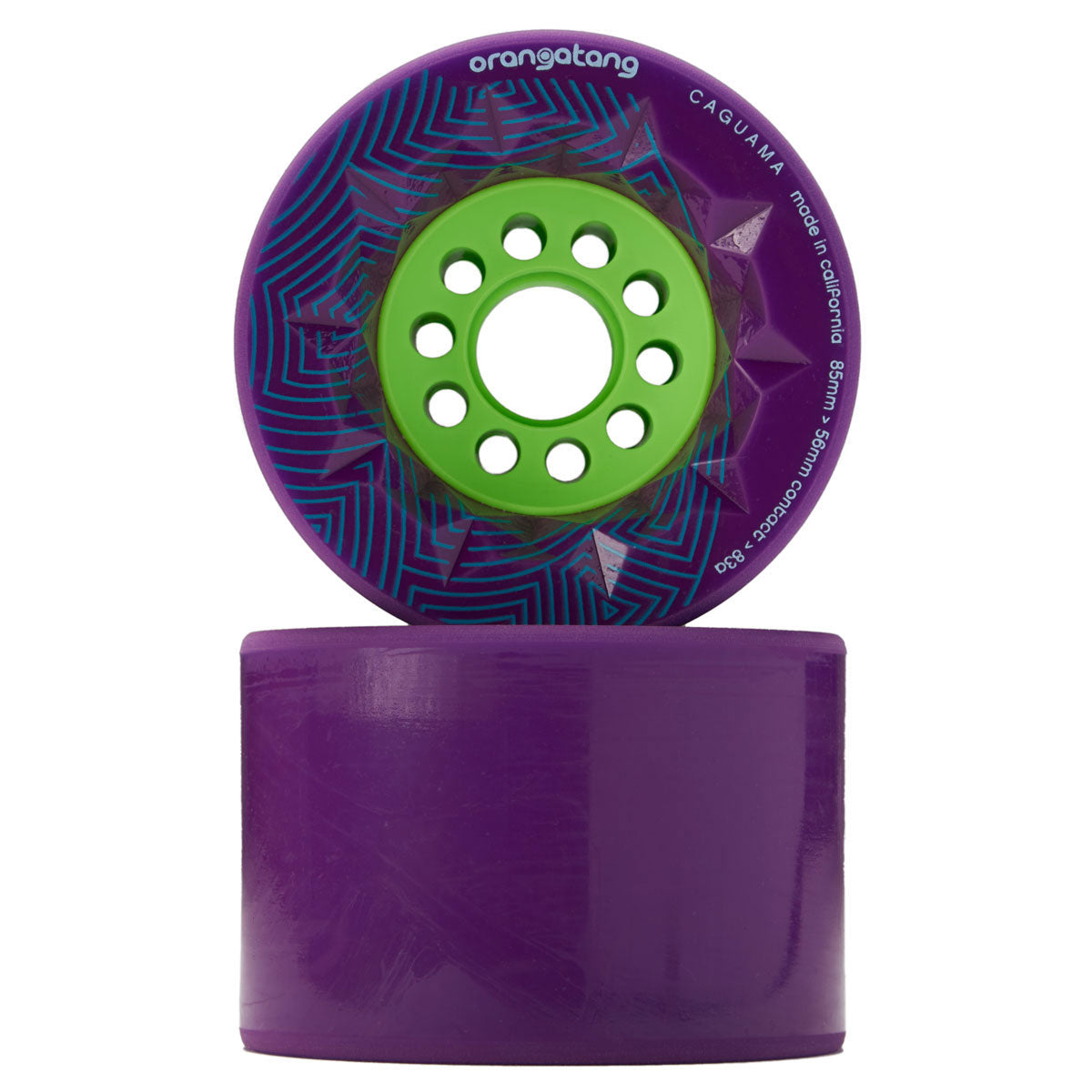 Orangatang Caguama Longboard Wheels - 85mm 83 Purple image 2