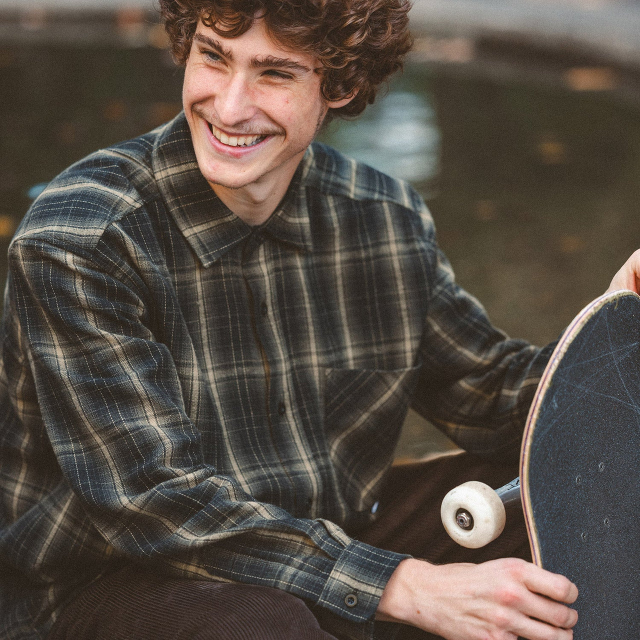 CCS Dial Up Flannel Shirt - Green/Ochre image 3