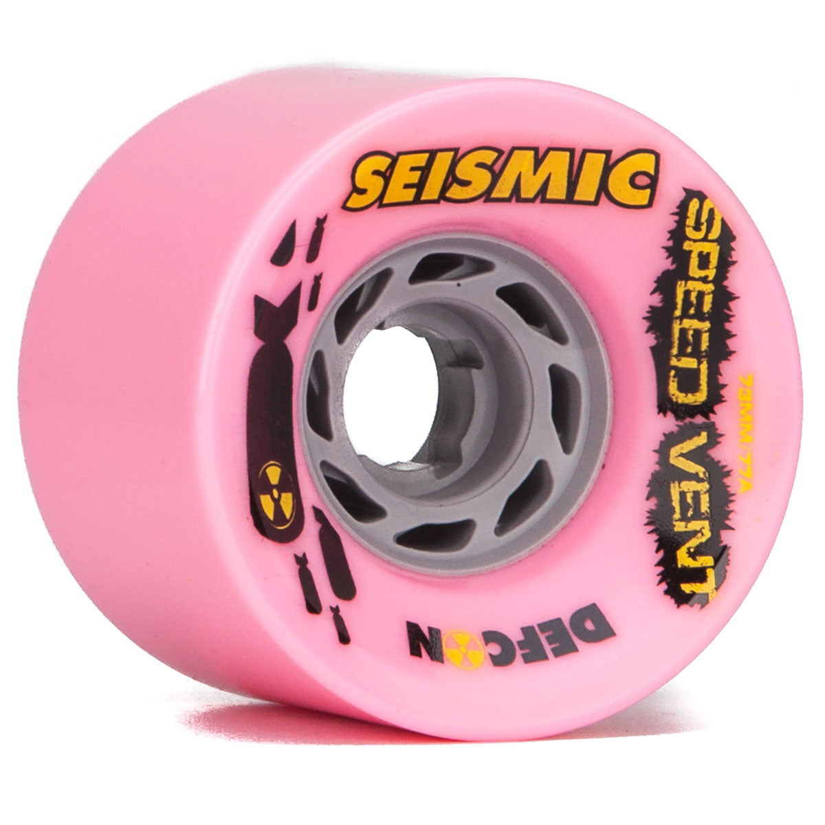 Seismic Speed Vent 77a Longboard Wheels - Bubblegum - 73mm image 1