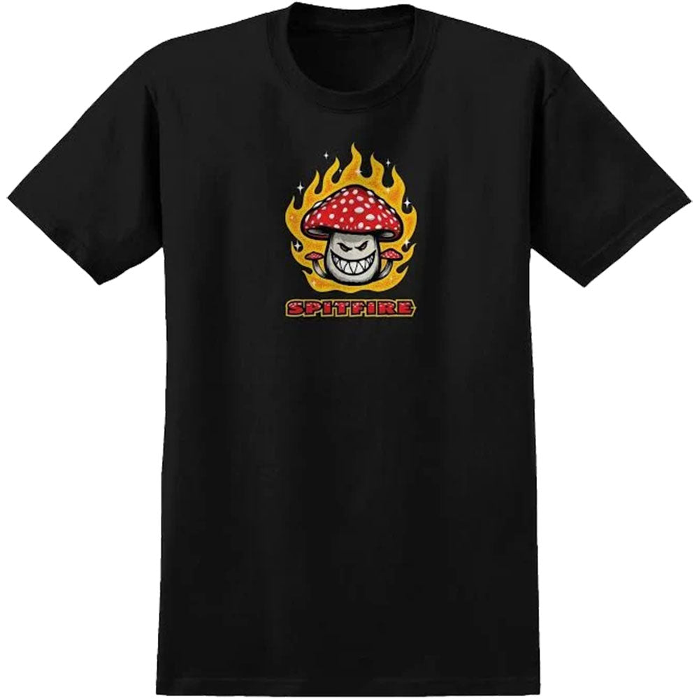 Spitfire Mushroom Bighead T-Shirt - Black image 1