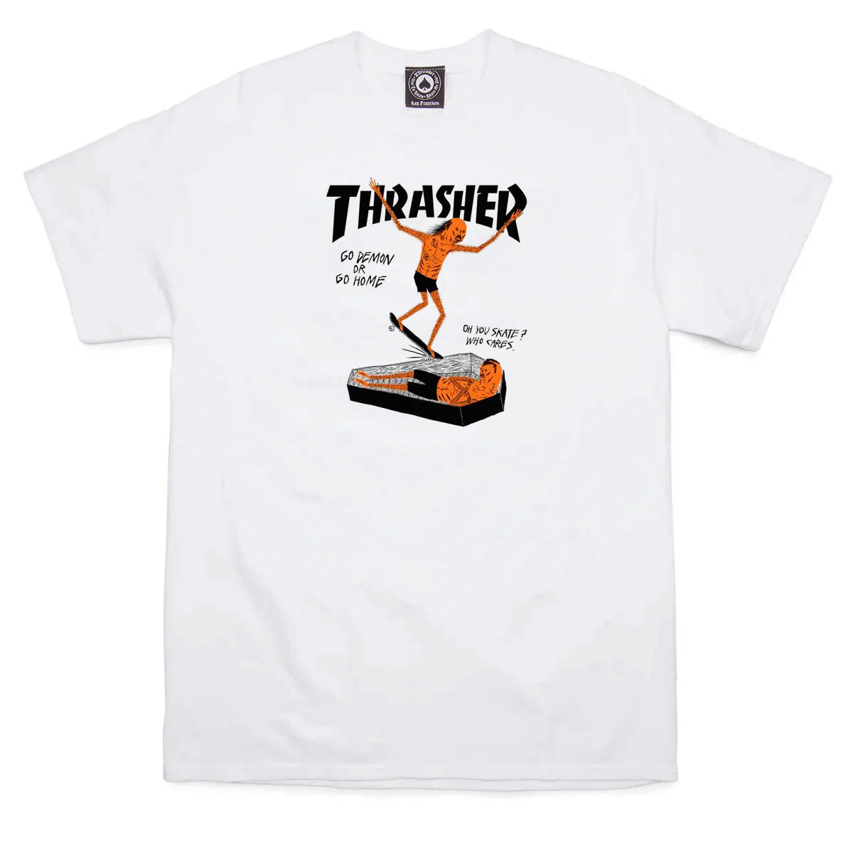 Thrasher Coffin By Neckface T-Shirt - White image 1