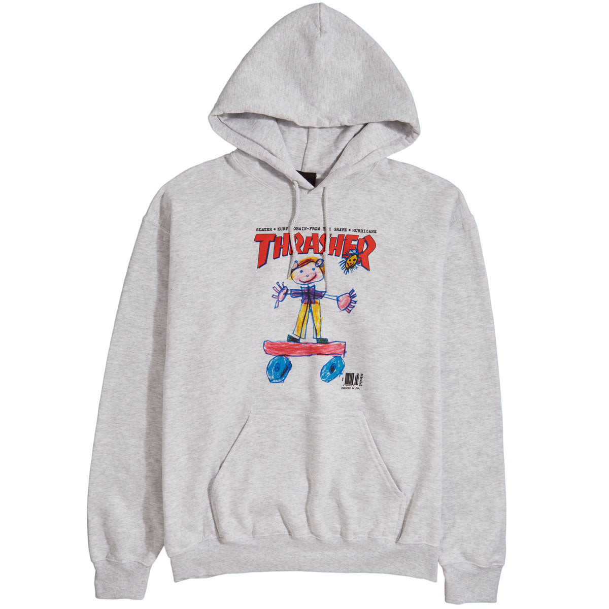 Thrasher Kid Cover Hoodie - Ash image 1