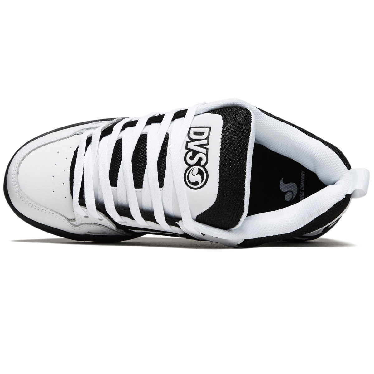 DVS Comanche Shoes - White/Black/White Leather image 3