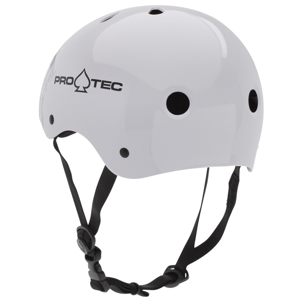 Protec Classic Skate Skateboard Helmet - Gloss White image 3