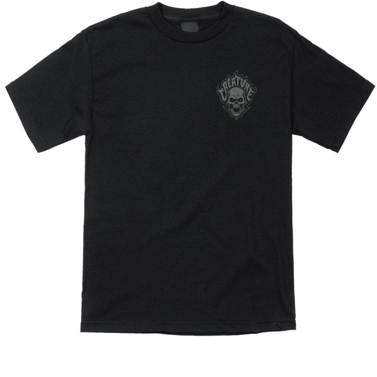 Creature Bonehead Flame T-Shirt - Black image 1