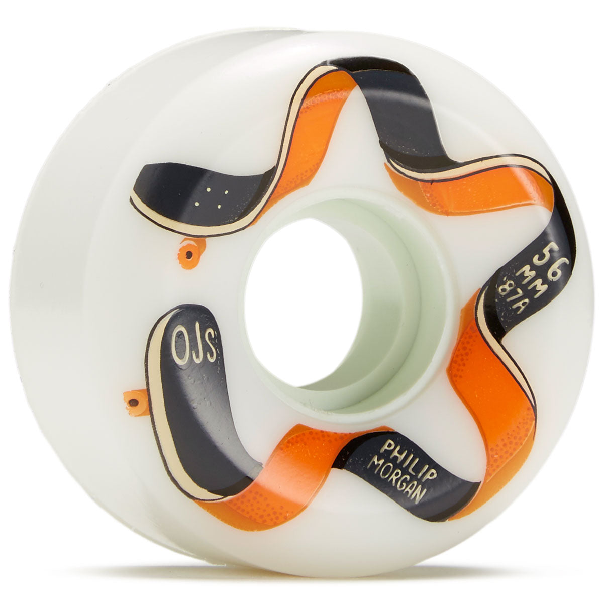 OJ Star Keyframe 87a Skateboard Wheels - White - 56mm image 1