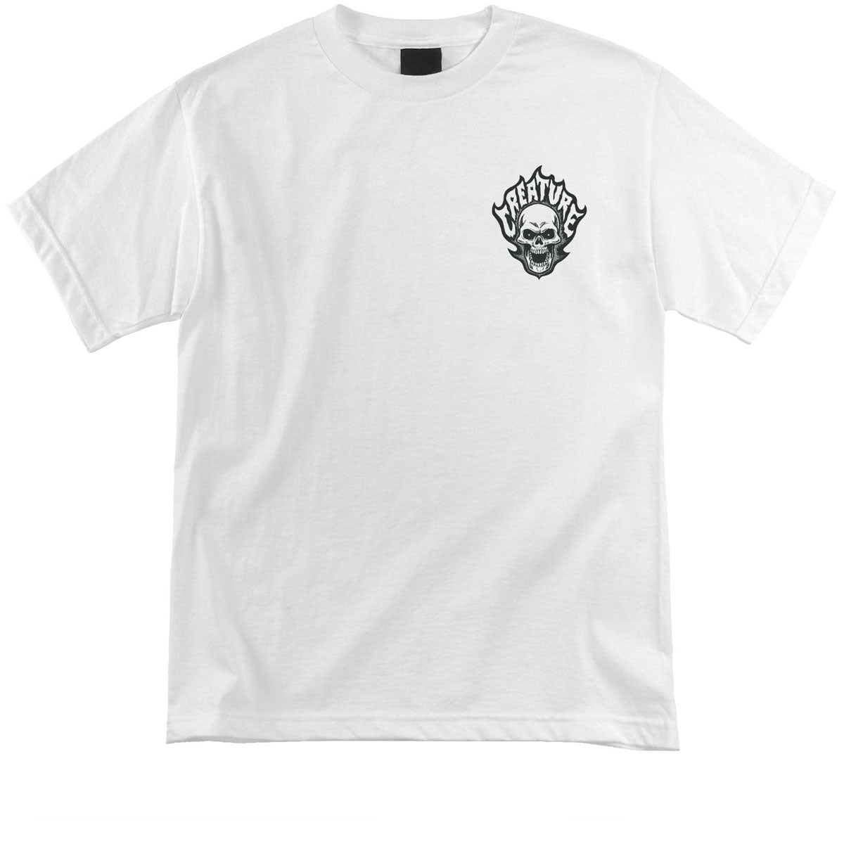 Creature Bonehead Flame T-Shirt - White image 2