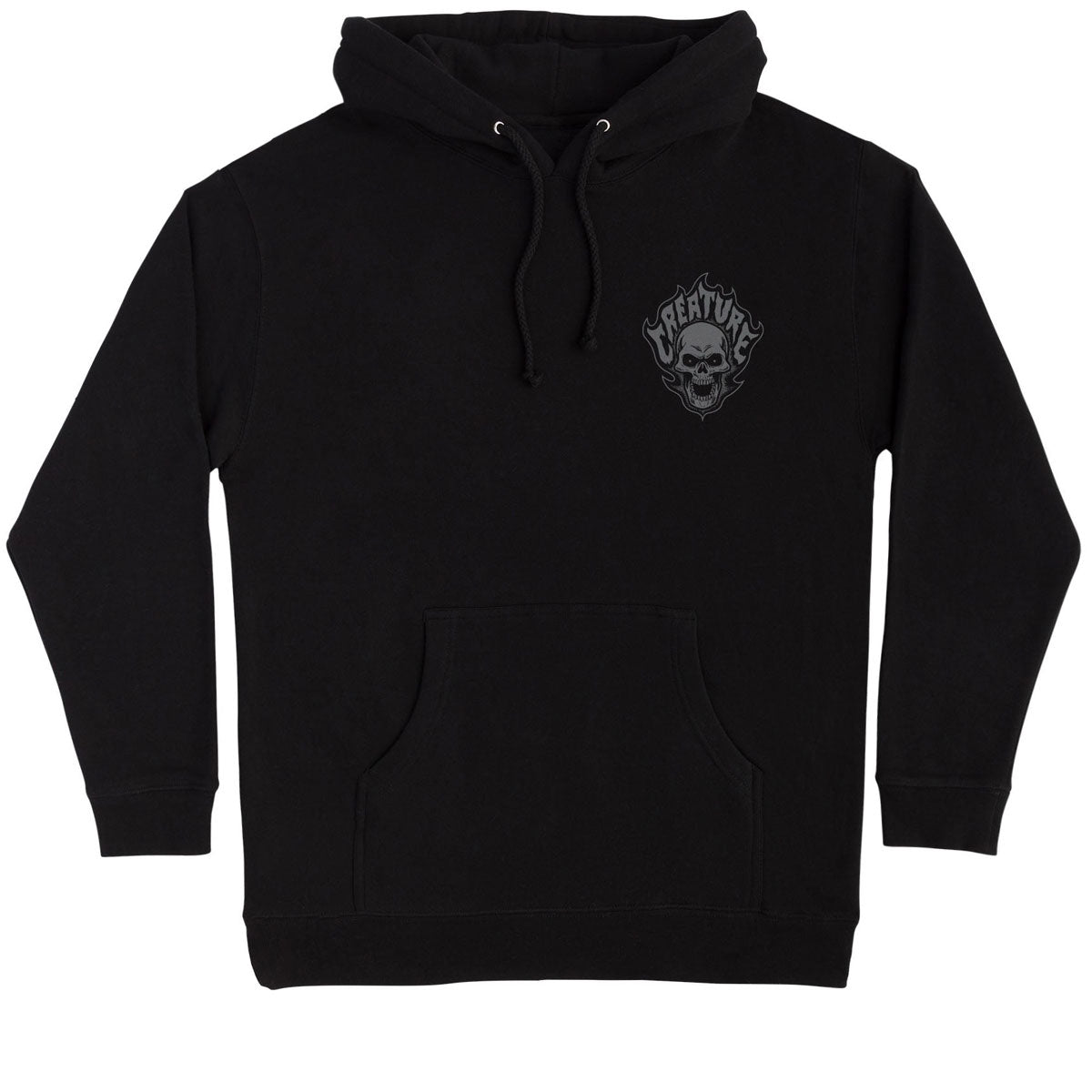 Creature Bonehead Flame Hoodie - Black image 1