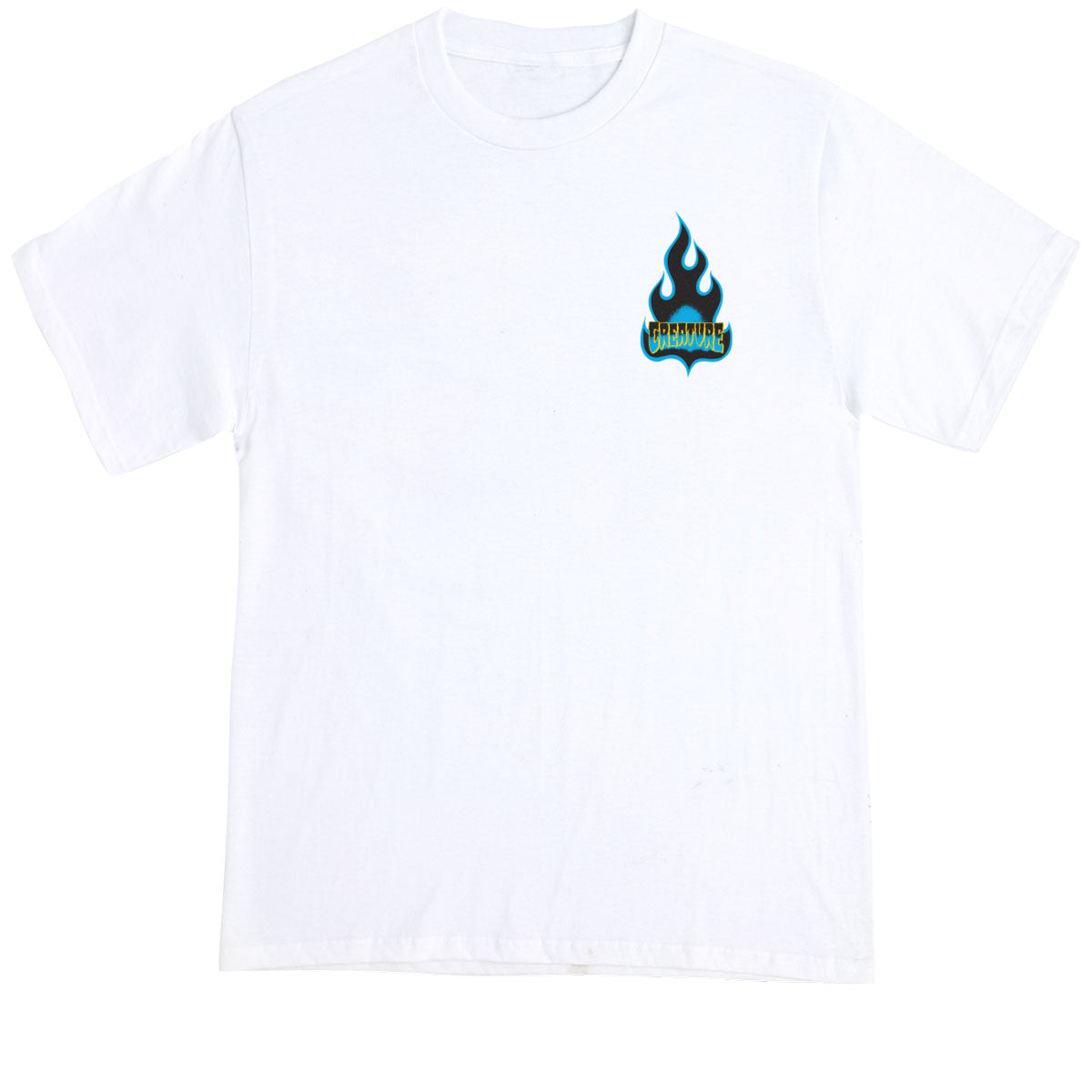 Creature Logo Flame T-Shirt - White image 1