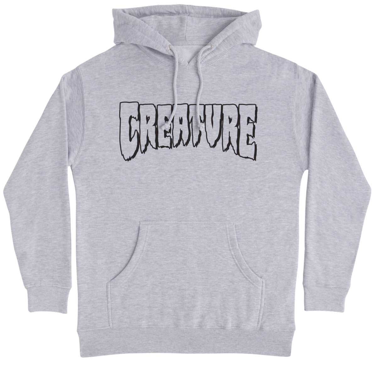 Creature Logo Outline Hoodie - Grey Heather image 1