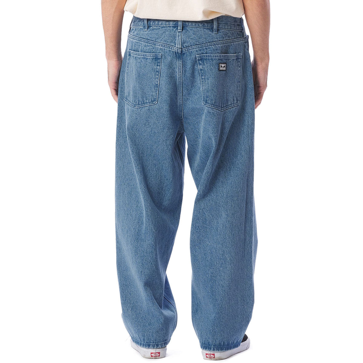 Obey Bigwig Baggy Denim Pants - Light Indigo image 3