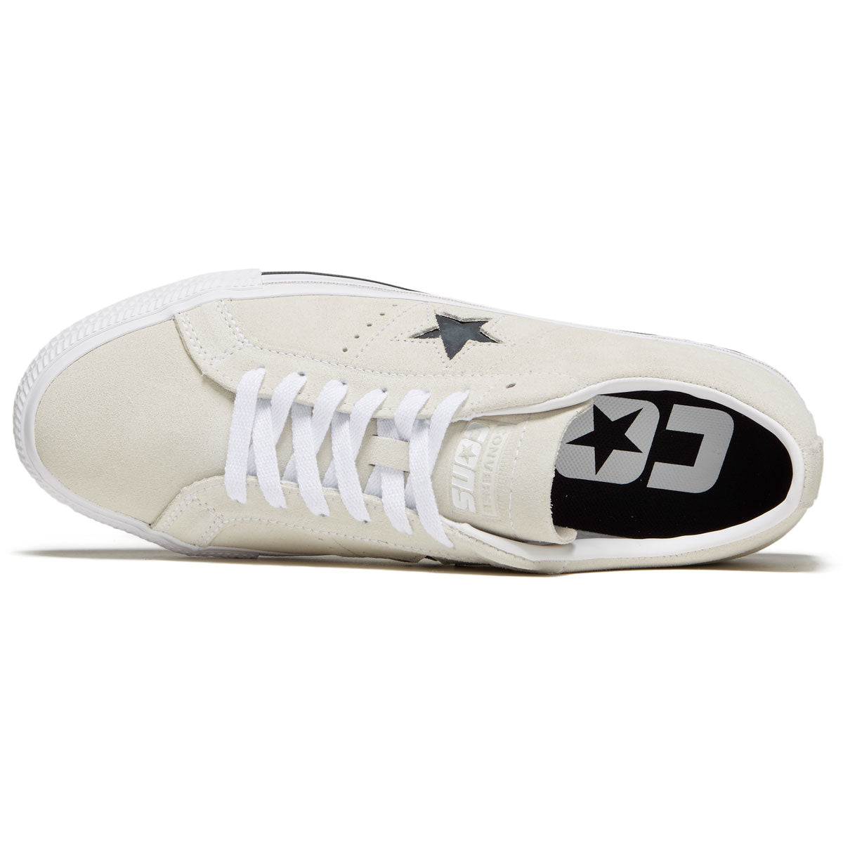 Converse One Star Pro Shoes - Egret/White/Black image 3