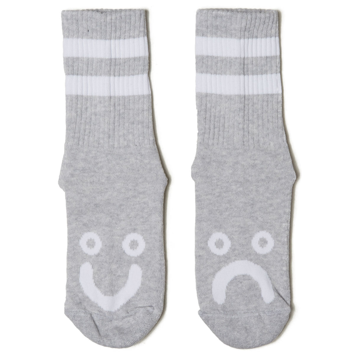 Polar Happy Sad Socks - Heather Grey image 2