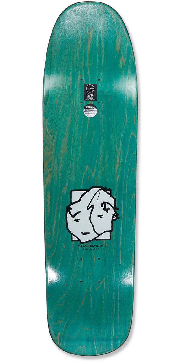 Polar Aaron Herrington Twisted On a 1991 JR Skateboard Deck - White - 8.65