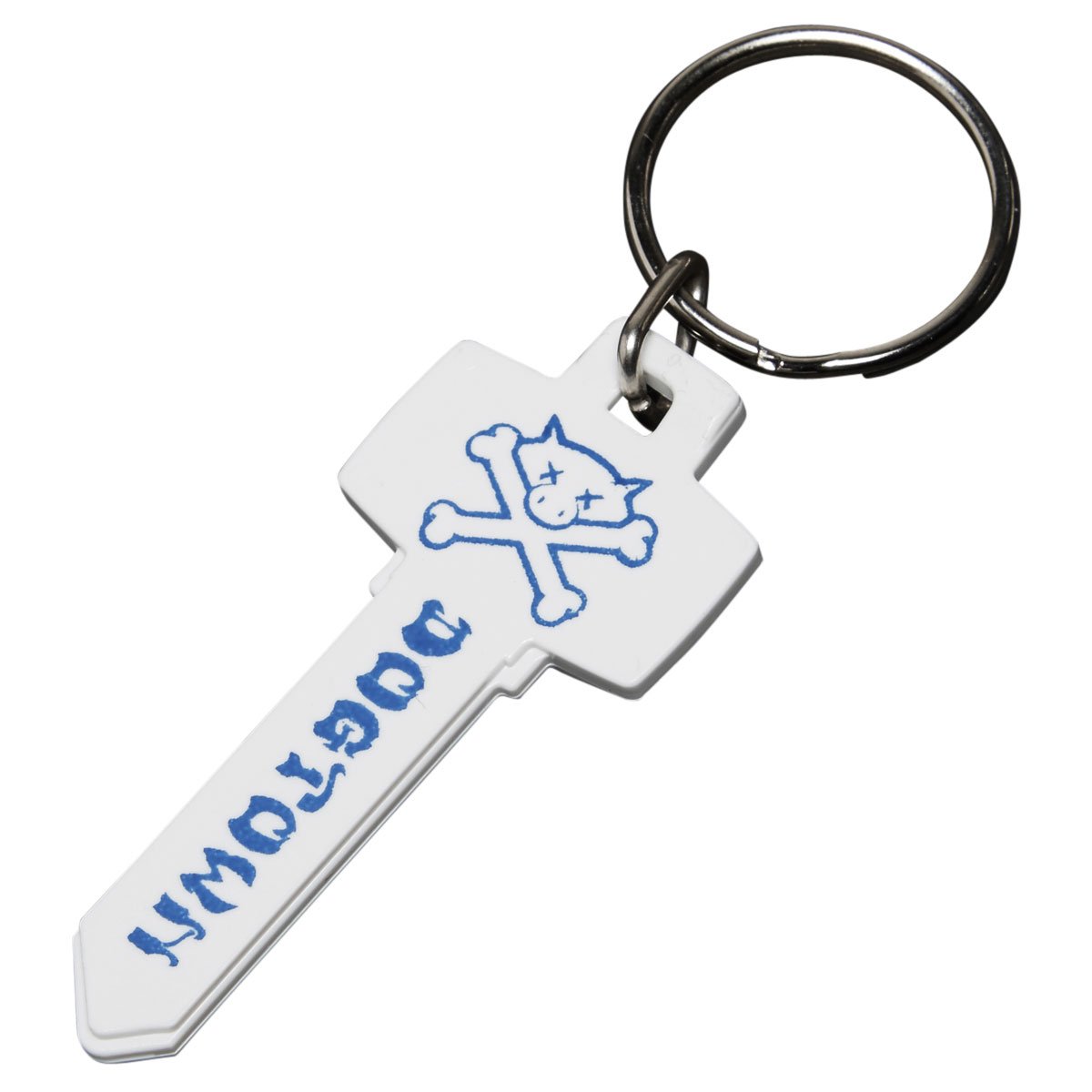 Dogtown Retractaple Key Knife Keychain - White/Blue image 1